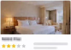 Ficha de OTA con una foto pixelada y tres estrellas